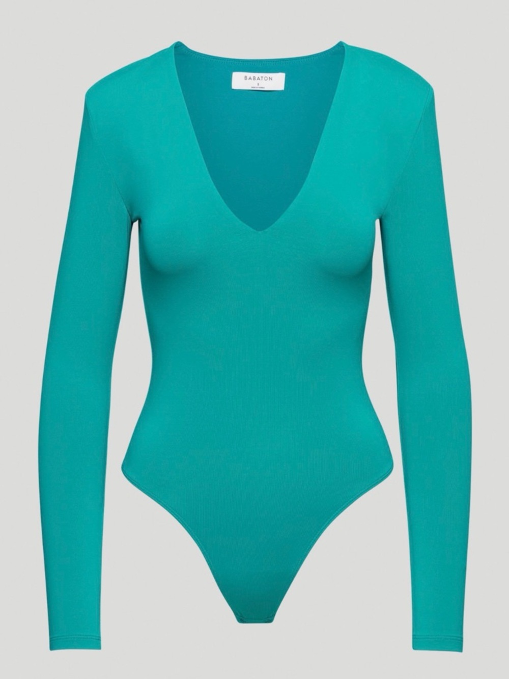 Babaton Contour Long-Sleeve V-Neck Bodysuit